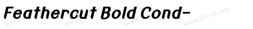 Feathercut Bold Cond字体转换